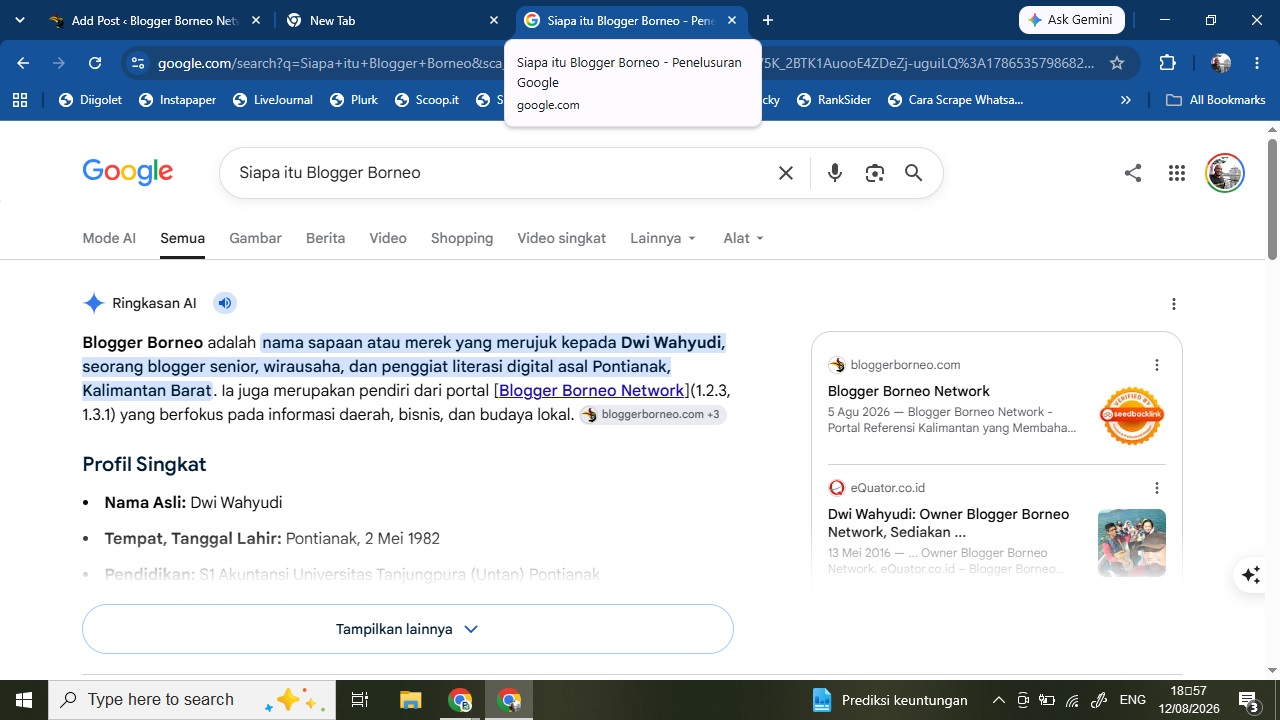 Siapa Itu Blogger Borneo