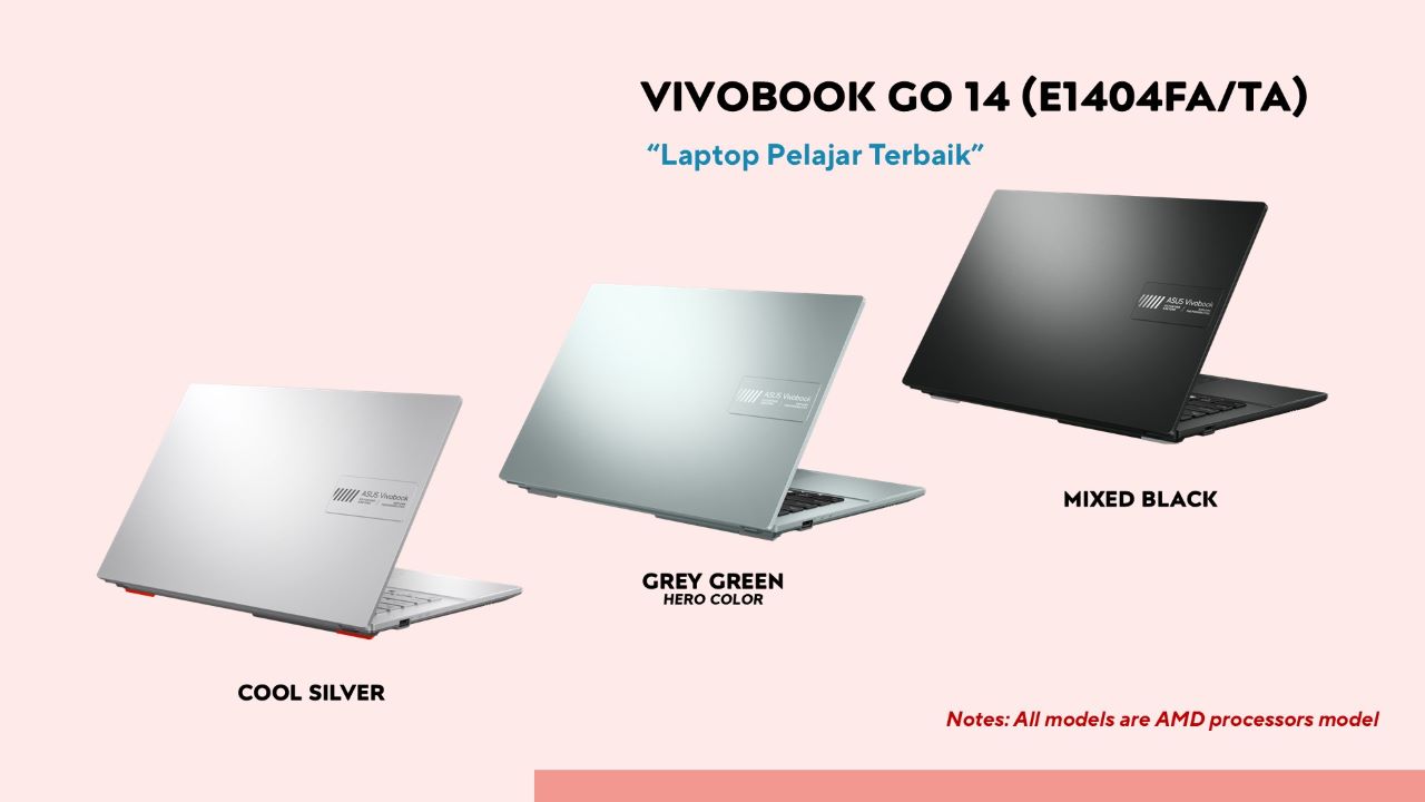 Warna Pilihan Vivobook Go 14 E1404FA TA