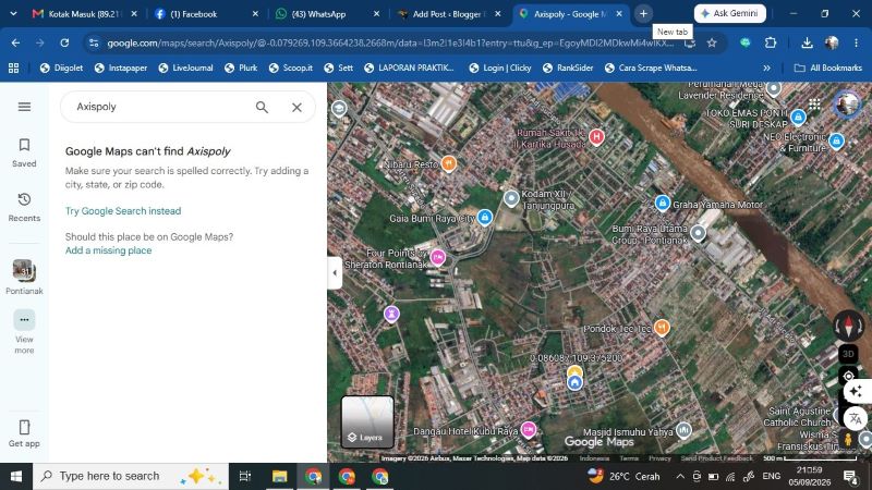 Axispoly Tidak Terdeteksi di Google Maps