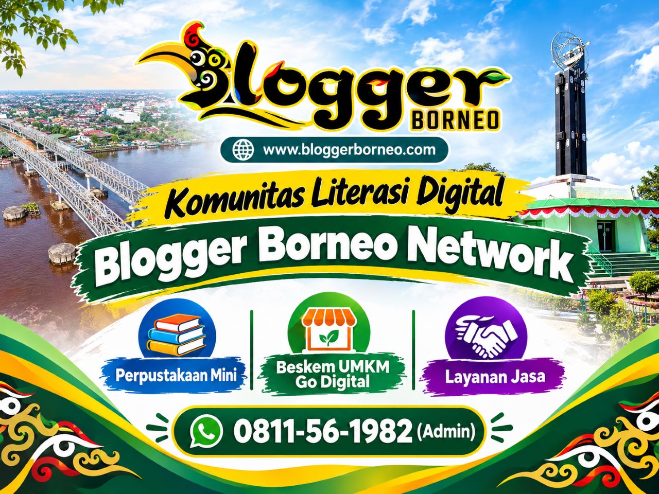 Komunitas Literasi Digital Blogger Borneo Network UMKM Go Digital