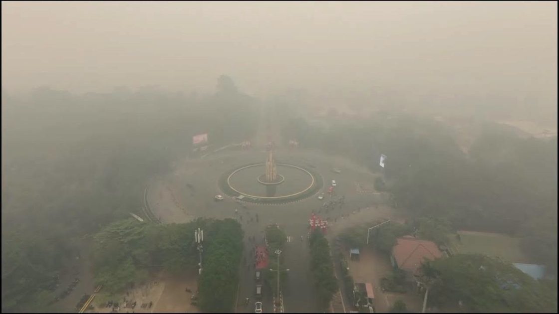 Kondisi Asap Kota Pontianak 12 September 2026 Bundaran Bambu Runcing UNTAN