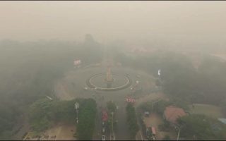 Kondisi Asap Kota Pontianak 12 September 2026 Bundaran Bambu Runcing UNTAN