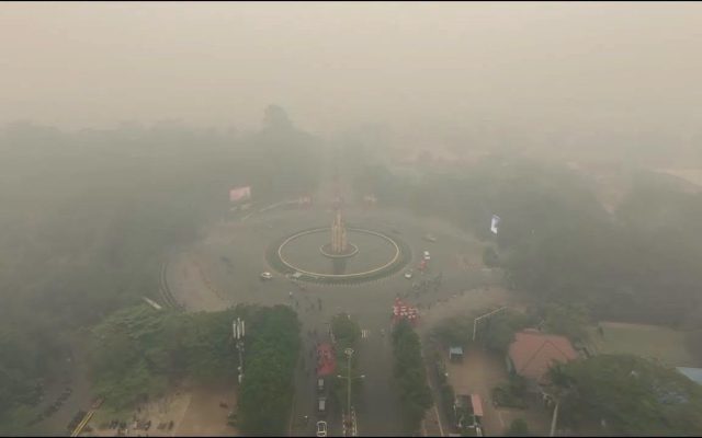 Kondisi Asap Kota Pontianak 12 September 2026 Bundaran Bambu Runcing UNTAN