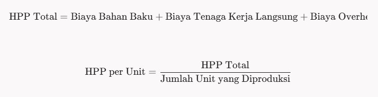 Rumus Dasar Perhitungan HPP