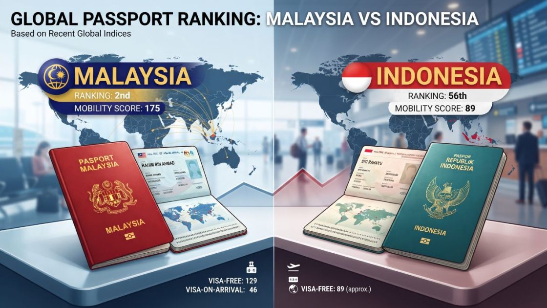 Perbandingan Paspor Indonesia dengan Paspor Malaysia