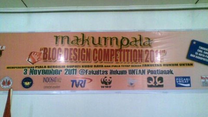 Spanduk Makumpala Blog Design Competition 2011